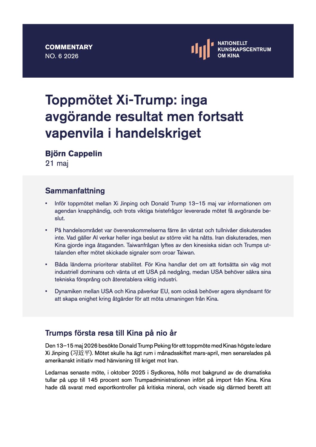 Xi-Trump framsida